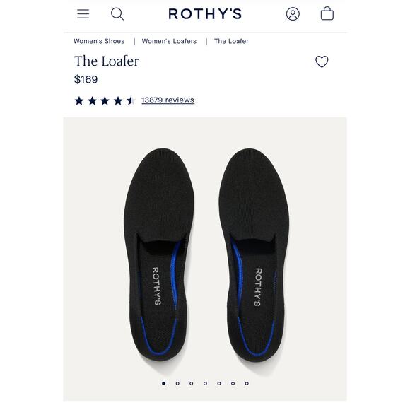 *SOLD* Rothy's The Loafer in Black Preppy Office Siren Sustainable - Size 7 - Picture 5 of 10